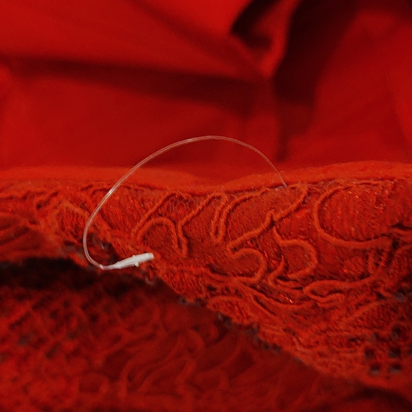 💃Carmen Marc Valvo Signature Size 10 Red Strapless Party Dress 🎉💃 - Picture 15 of 16